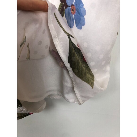 Show Me Your Mumu Rebel Floral White Spaghetti Strap Romper Women's Size Small - Picture 3 of 7